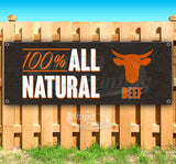 100 Percent All Natural Beef Banner