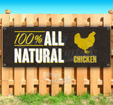 100 Percent All Natural Chicken Banner