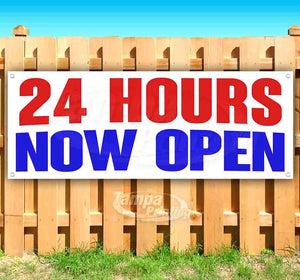 24 Hours Now Open Banner