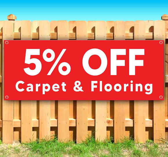 5% OFF Carpet & Flooring Banner