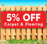 5% OFF Carpet & Flooring Banner