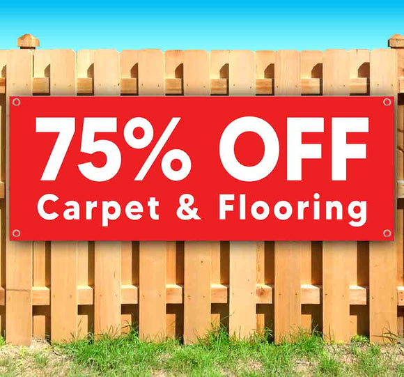 75% OFF Carpet & Flooring Banner