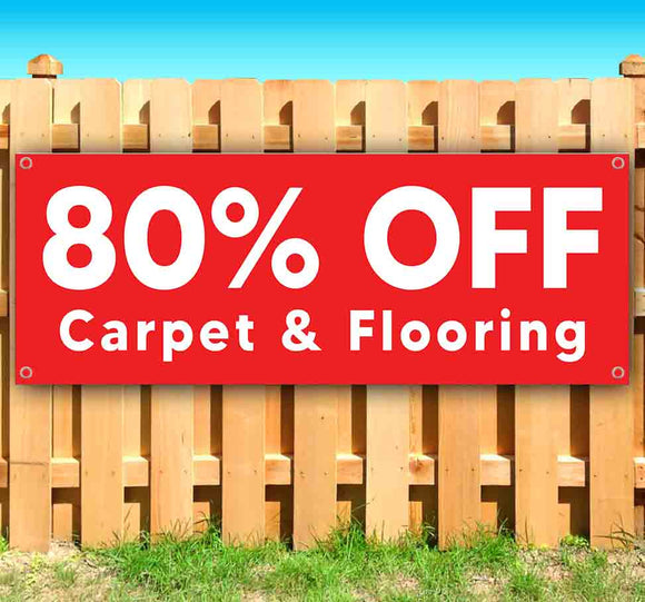 80% OFF Carpet & Flooring Banner
