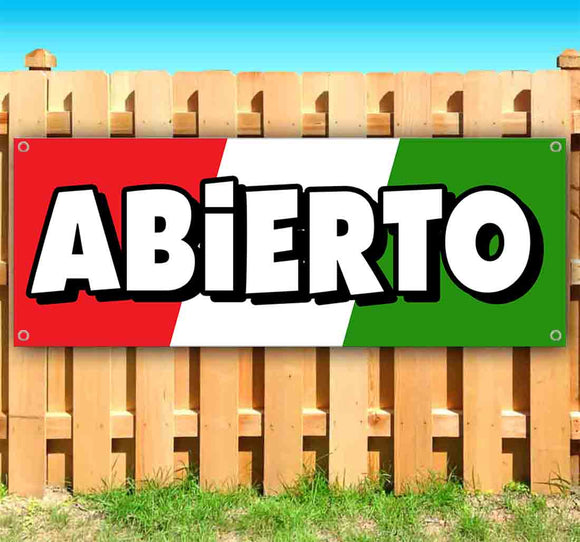 Abierto Opened Banner