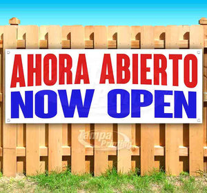 Ahora Abierto Now Open Banner