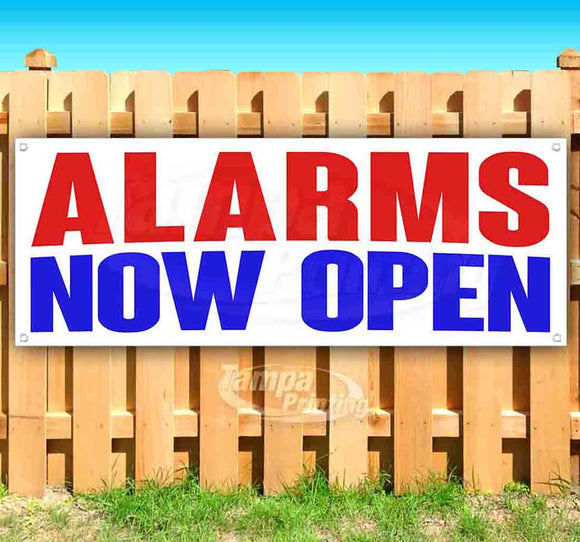 Alarms Now Open Banner