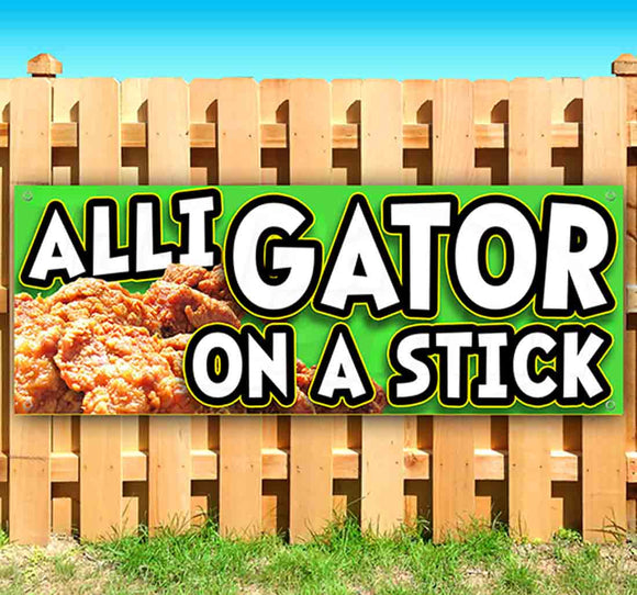Alligator On A Stick Banner