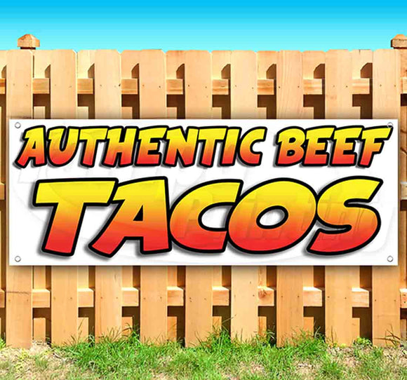 Authentic Beef Tacos Banner
