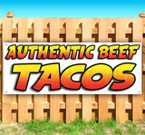 Authentic Beef Tacos Banner