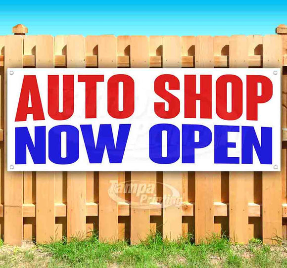 Auto Shop Now Open Banner