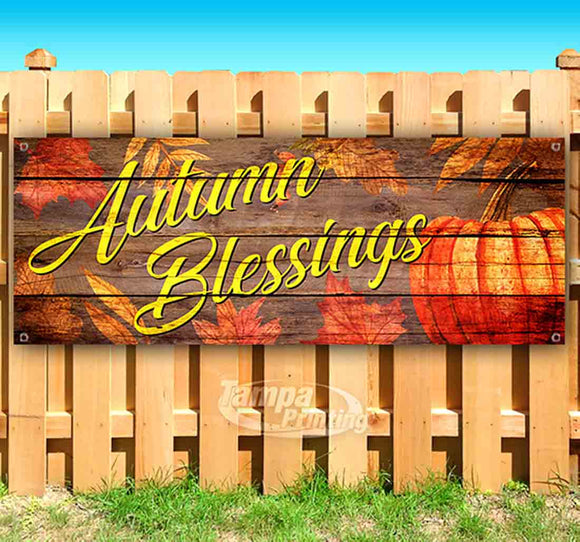 Autumn Blessings Banner