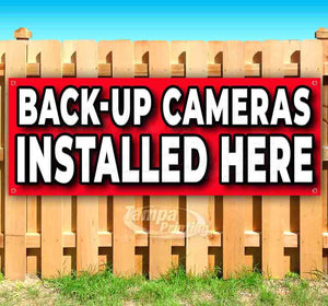 Back Up Cameras Installed Here Banner