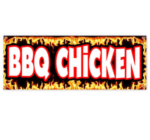 BBQ Chicken Flames Banner
