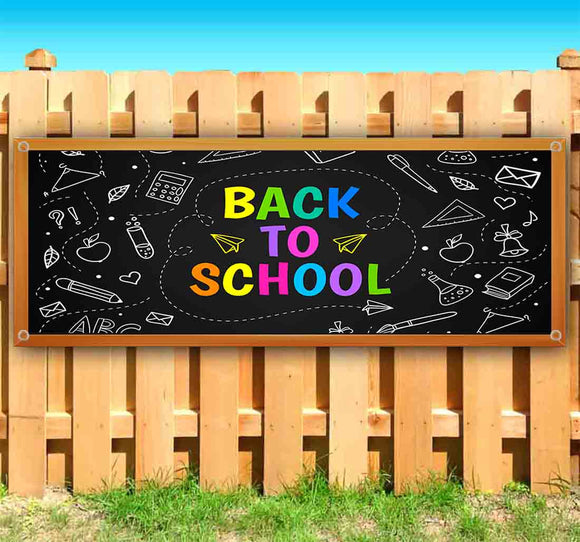 Back To School Chalk Board Alt Banner