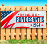 DeSantis 2024 Flag Ribbon Banner