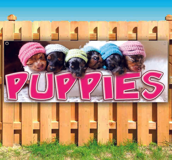 Puppies Pic Pink Banner