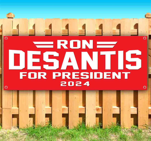 Ron DeSantis for President 2024 Red Banner