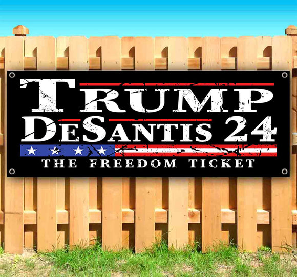 Trump Desantis 2024 Freedom Banner