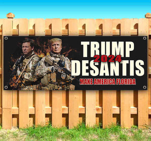 Trump Desantis 2024 Make America Florida Banner