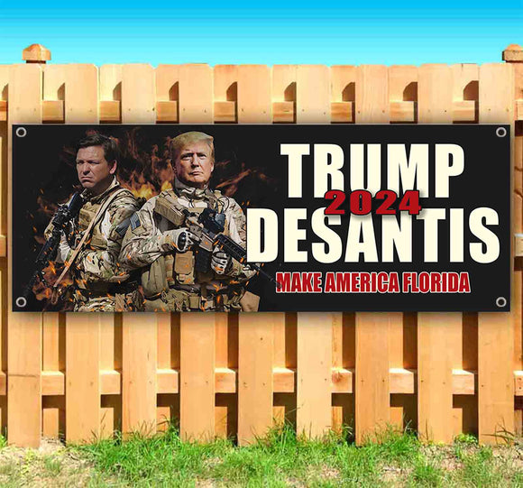 Trump Desantis 2024 Make America Florida Banner