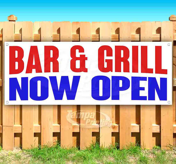 Bar & Grill Now Open Banner