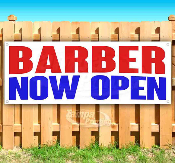 Barber Now Open Banner