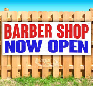 Barber Shop Now Open Banner