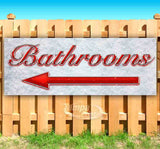 Bathrooms Left Arrow Banner
