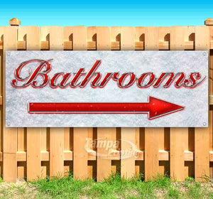 Bathrooms Right Arrow Banner