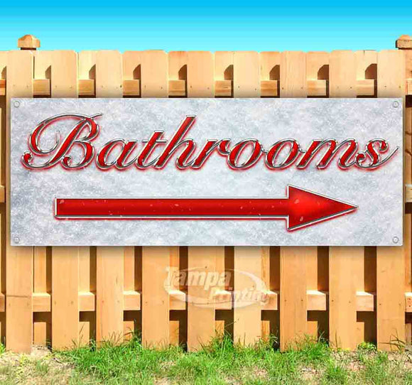 Bathrooms Right Arrow Banner