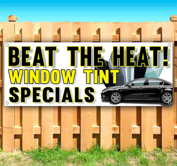 Beat The Heat Window Tint Banner