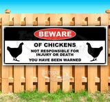 Beware Of Chickens Banner