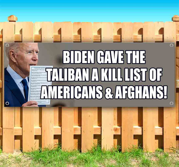 Biden Gave Taliban Kill List Banner