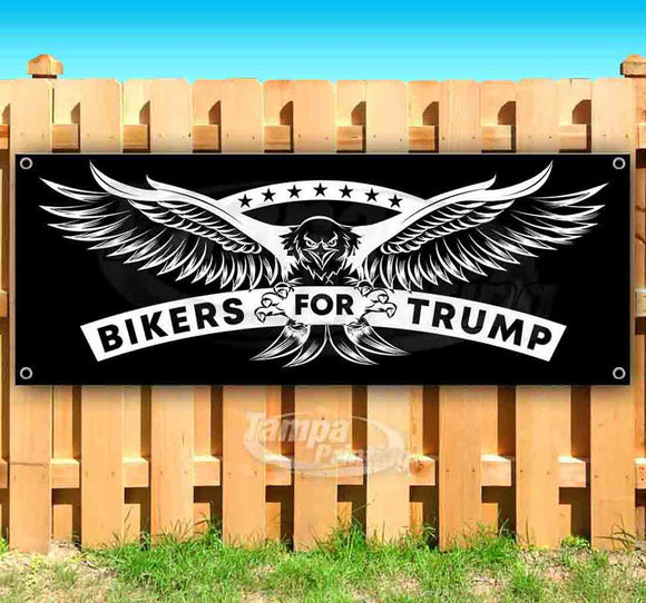 Bikers For Trump Banner