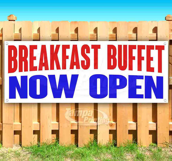 Breakfast Buffet Now Open Banner