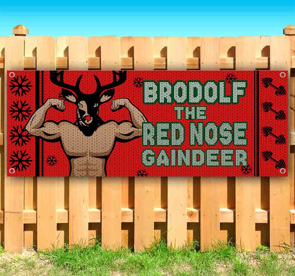 Brodolf the Red Nose Gaindeer Banner