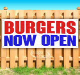 Burgers Now Open Banner