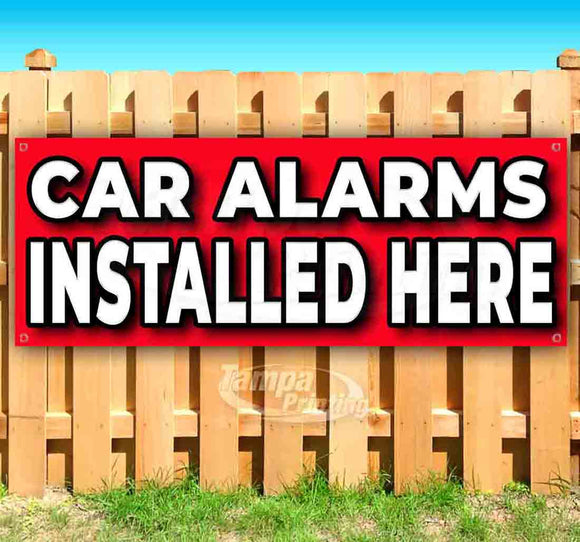 Car Alarms Installed Here Banner