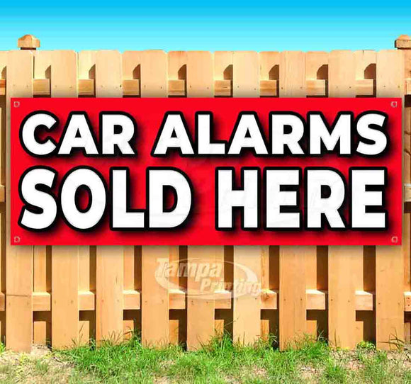 Car Alarms Sold Here Banner
