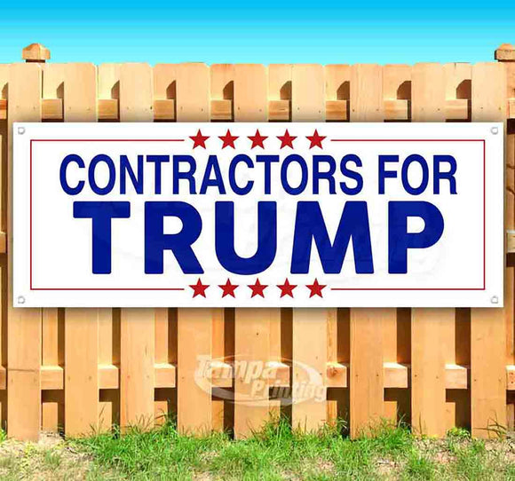 Contractors For Trump Banner