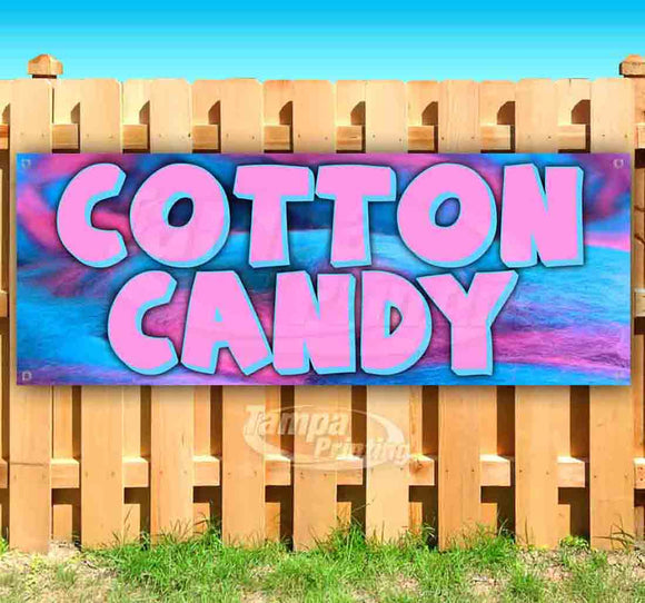 SignMission B-60 Cotton Candy19 60 In. Concession Stand Food Truck Single Sided Banner Cotton Candy SignMission B-60 Cotton Candy19 60 In. Concession Stand Food Truck Single Sided Banner Cotton Candy