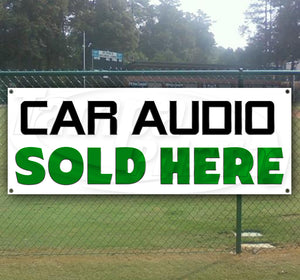 Car Audio Sold Here Banner