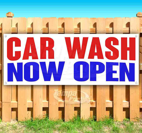 Car Wash Now Open Banner