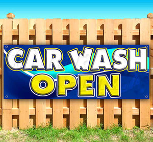 Car Wash Open Banner