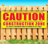 Caution Construction Zone Banner
