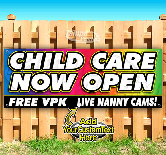 Child Care Now Open Banner