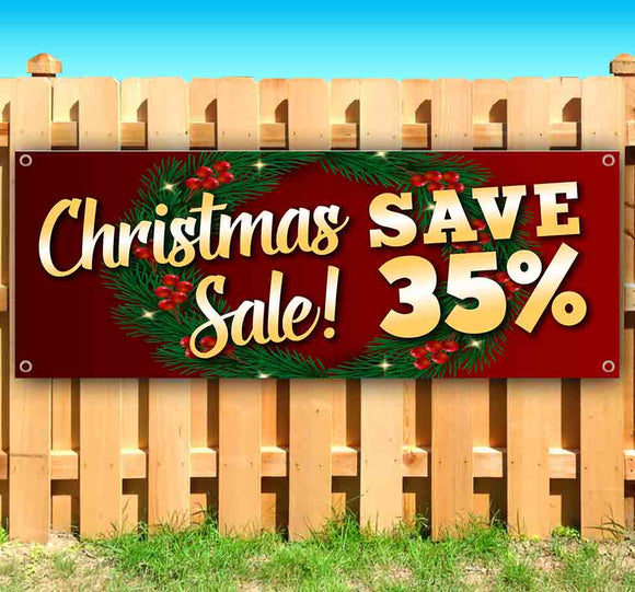 Christmas Sale Save 35% Banner