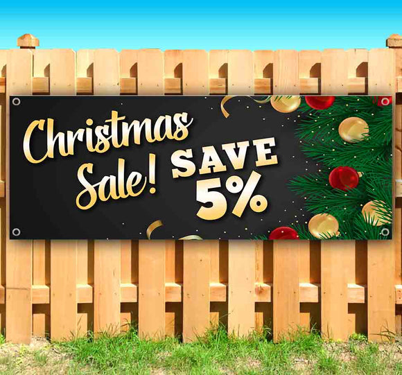 Christmas Sale Save 5% Banner