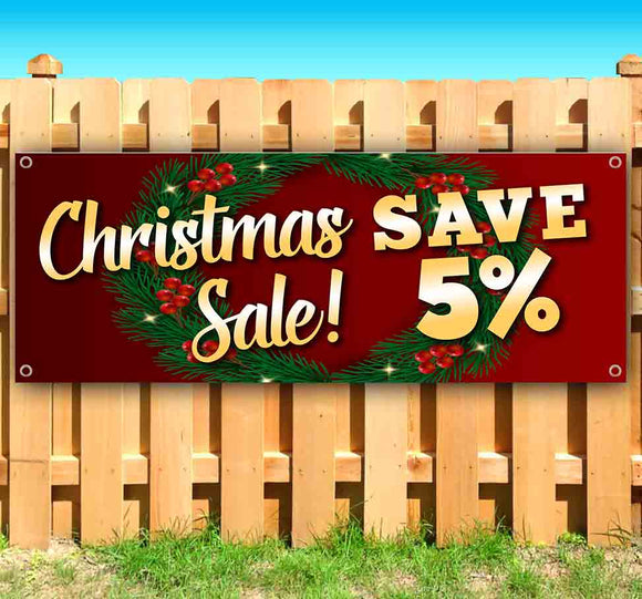 Christmas Sale Save 5% Banner