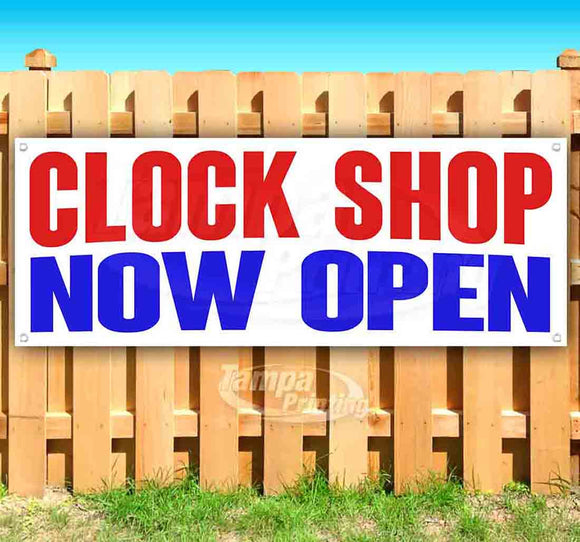 Clock Shop Now Open Banner